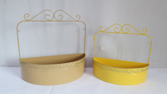 Rect. Metal Basket Garden Planter and Pot Basket Container  Holiday