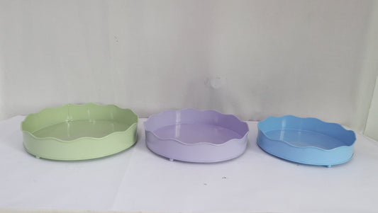 Metal Basket Plate Tray Planter Garden Flower Floral Planter Christmas Holiday Easter Gift Basket Small