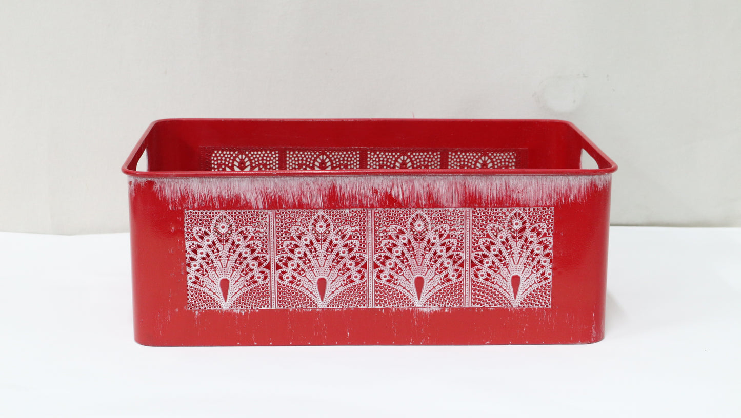 Rect. Metal Gift Basket