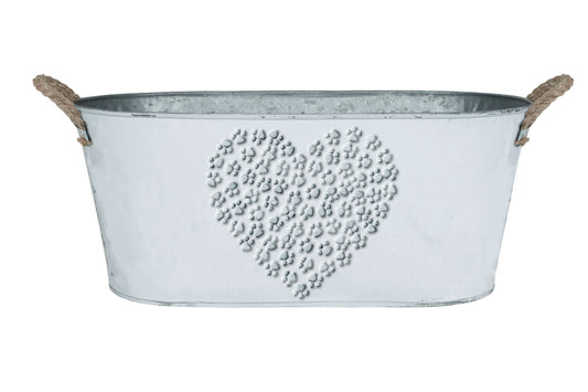 Gift Basket Metal Container Holiday Basket  Oval Indoor Outdoor Planter