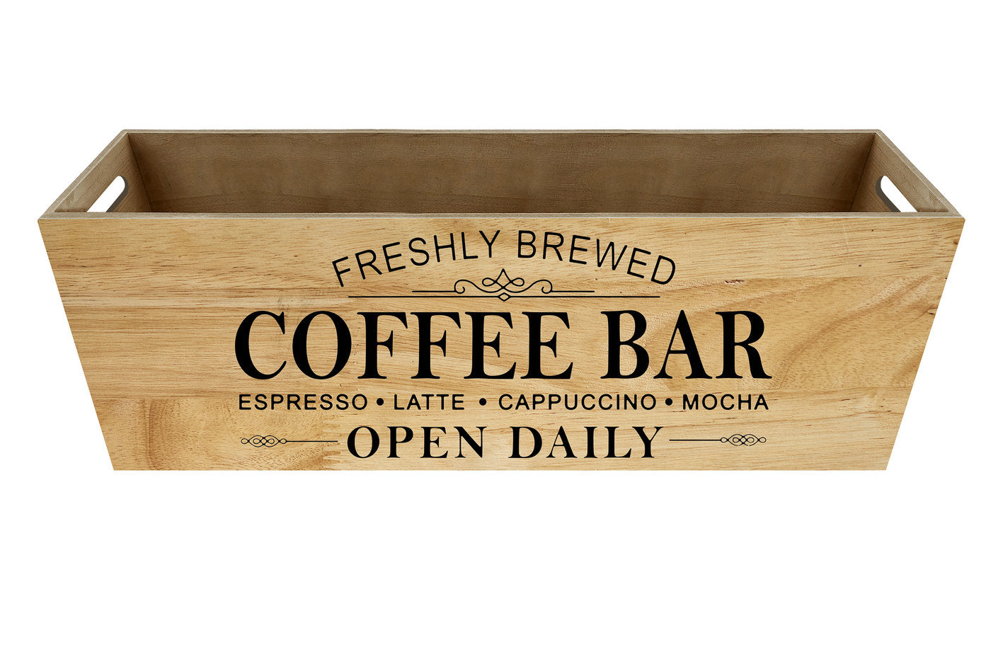 Wooden Basket Gift Basket Rect. Holiday Container Planter Plant Flower Garden