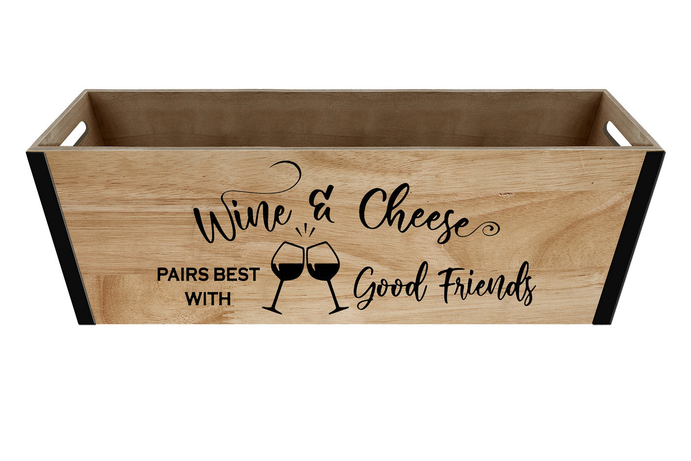 Wooden Basket Gift Basket Rect. Holiday Container Planter Plant Flower Garden