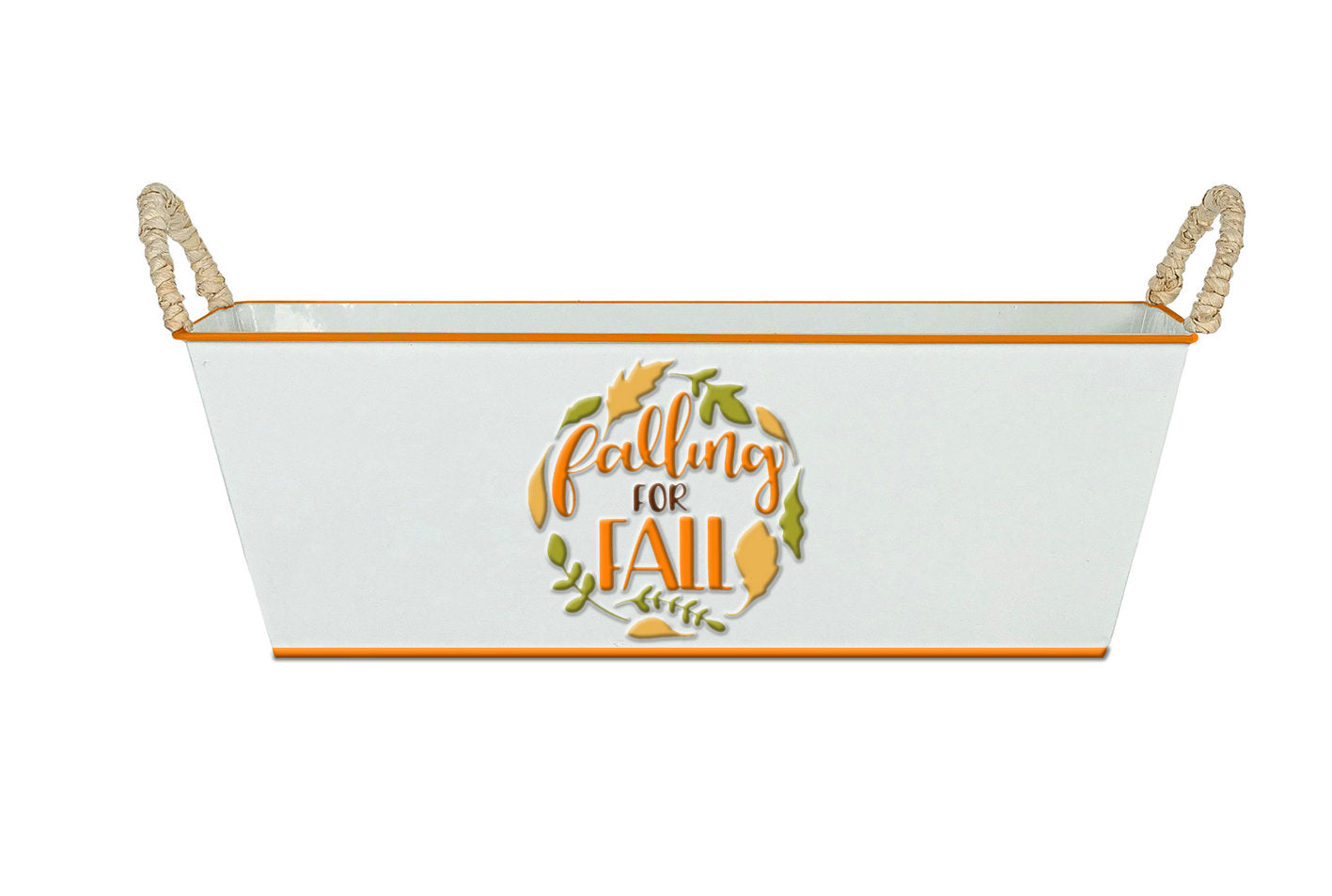 Metal Basket Gift Basket Rect. Holiday Container Planter Plant Flower Garden