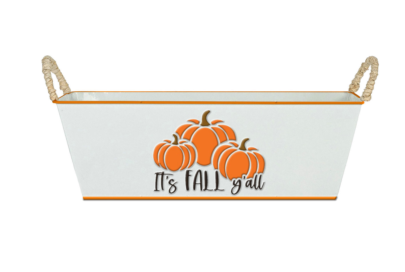 Metal Basket Gift Basket Rect. Holiday Container Planter Plant Flower Garden