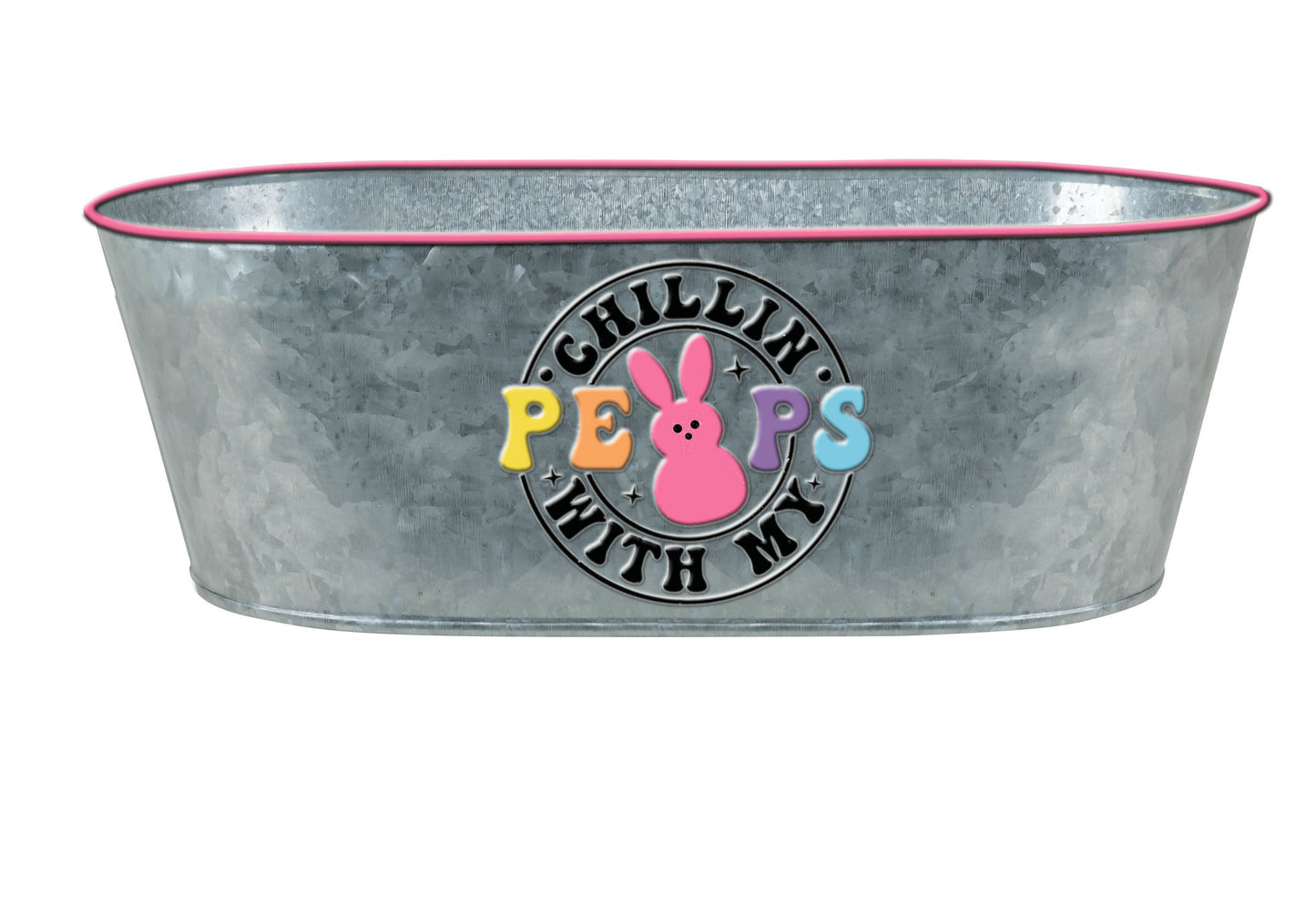 Metal Basket Gift Basket Oval Holiday Container Planter Plant Flower Garden