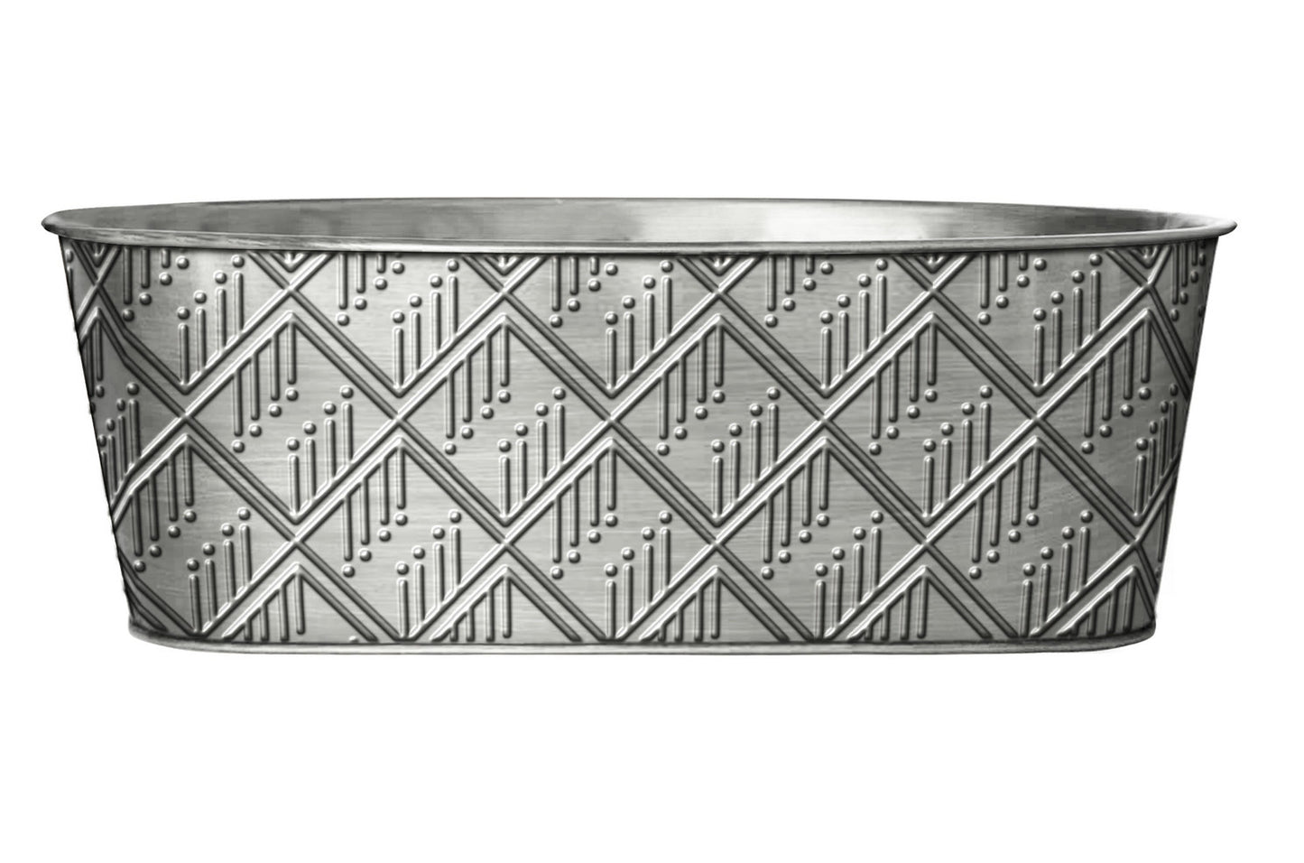 Metal Basket Gift Basket Oval Holiday Container Planter Plant Flower Garden