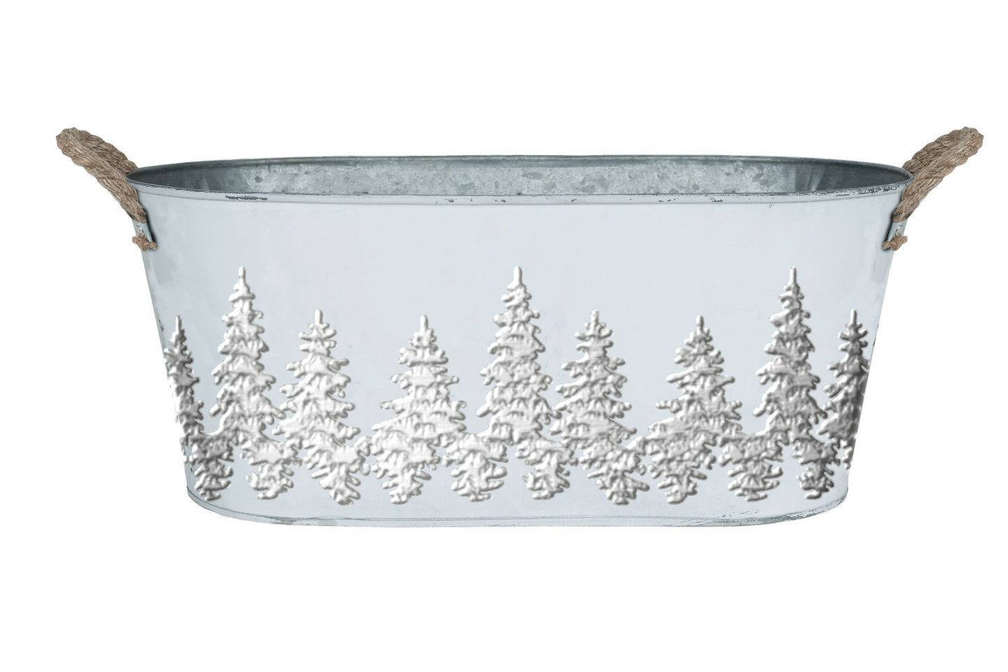 Metal Basket Gift Basket Oval Holiday Container Planter Plant Flower Garden