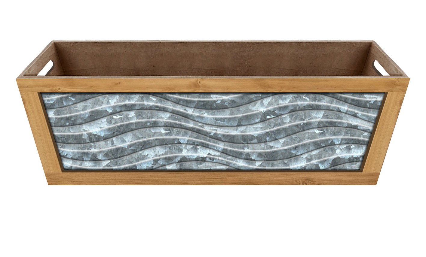 Rect. Wooden Basket Holiday Basket Container Giftware Nature