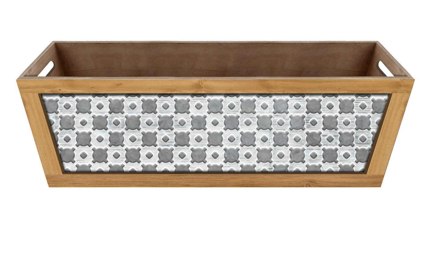 Rect. Wooden Basket Holiday Basket Container Giftware Nature