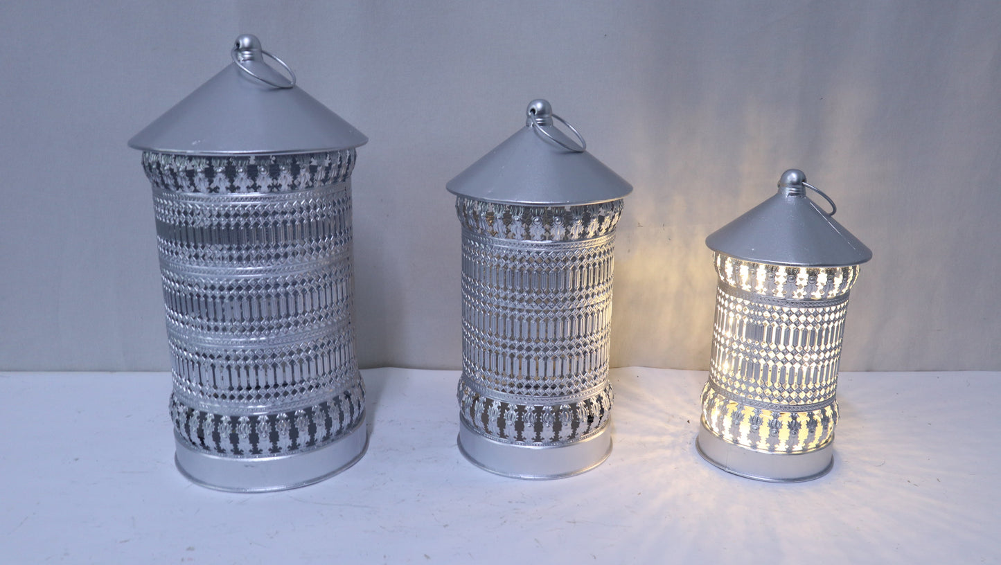Metal Lantern Gift Basket Holidays Outdoor