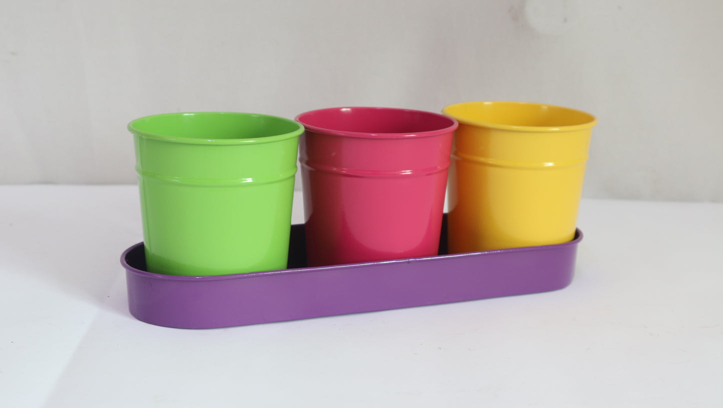 Oval Metal Basket Garden Planter and Pot Basket Container  Holiday