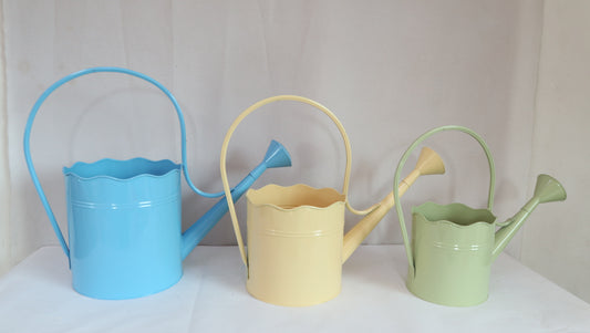 Metal Watering Can Garden Planter and Pot Basket Container  Holiday