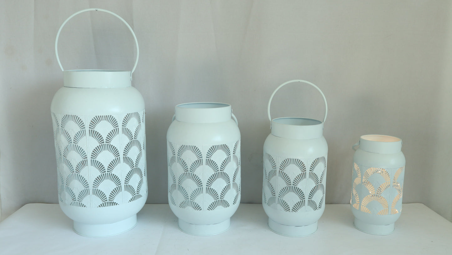 Metal Lantern Gift Basket Holidays Outdoor Indoor