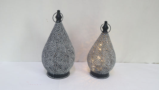 Metal Lantern Gift Basket Holidays Outdoor Indoor