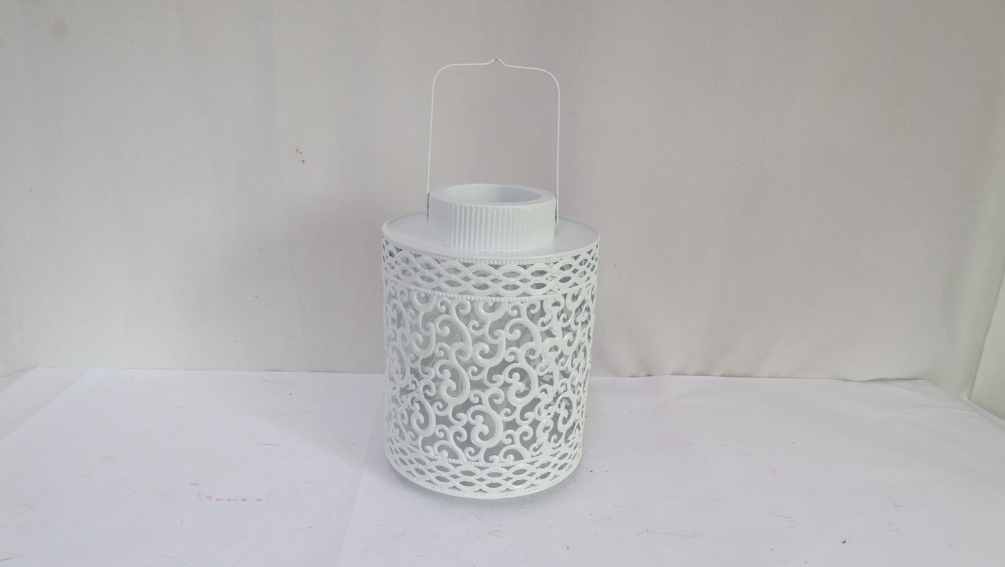 Metal Lantern Gift Basket Holidays Outdoor Indoor