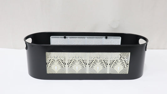 Oval Gift Basket Metal Basket Gift Container Planter Outdoor and Indoor