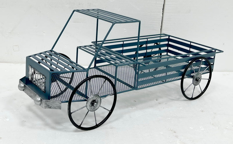 Metal Truck Holiday Gift Basket Container Christmas Sleigh