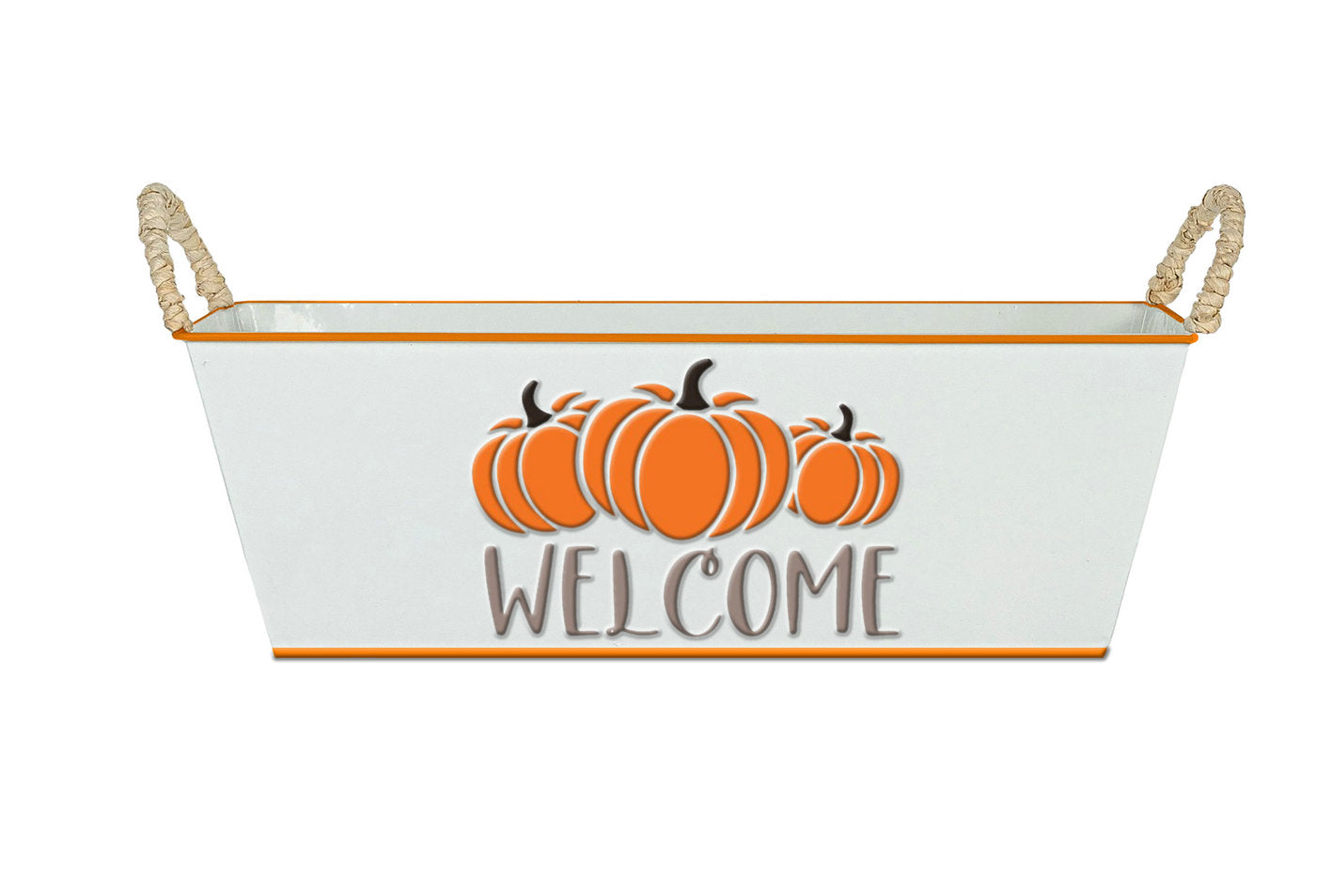 Metal Basket Gift Basket Rect. Holiday Container Planter Plant Flower Garden