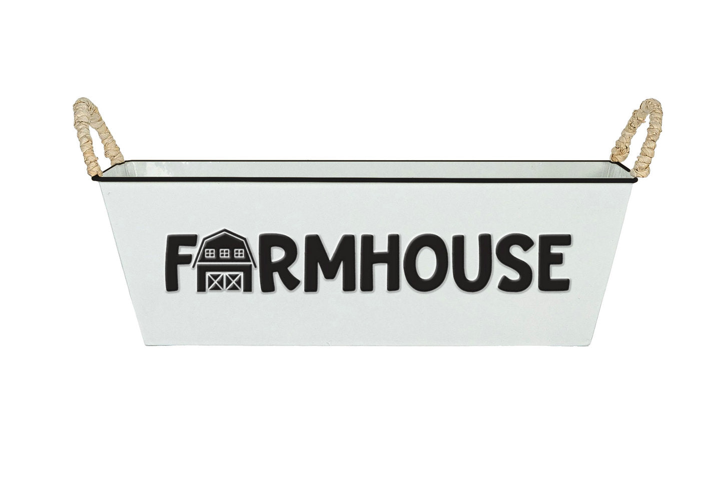 Metal Basket Gift Basket Rect. Holiday Container Planter Plant Flower Garden