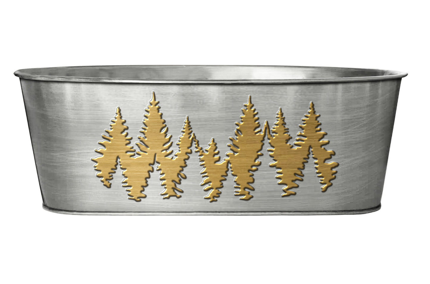 Metal Basket Gift Basket Oval Holiday Container Planter Plant Flower Garden